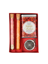 Kahwa Gift Set – Kashmiri Green Tea with Almonds, Saffron Rock Sugar & Infuser